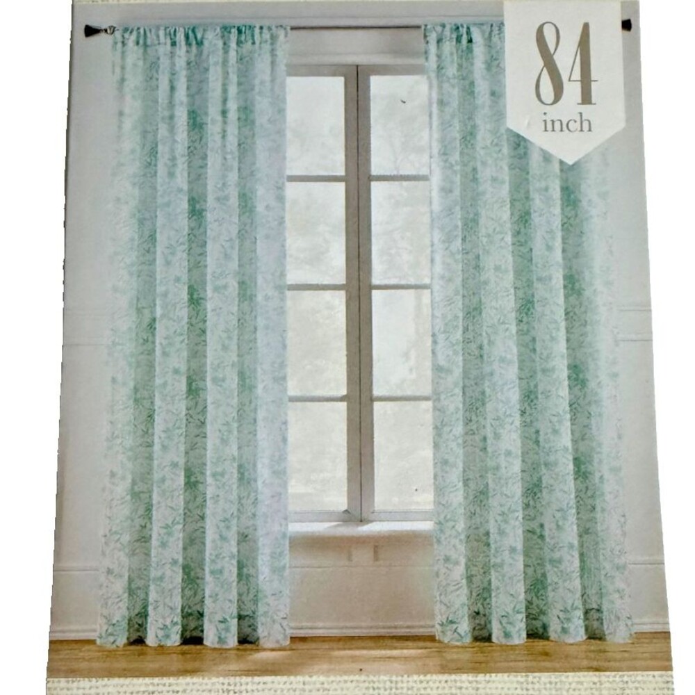 Shadow Stripe Serena Aqua Curtains Drapes Panels Bed Bath Beyond 42x84" Set of 2